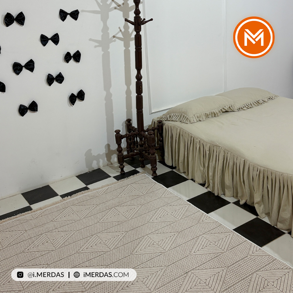 فرش پینترستی کد P09 زمینه کرم